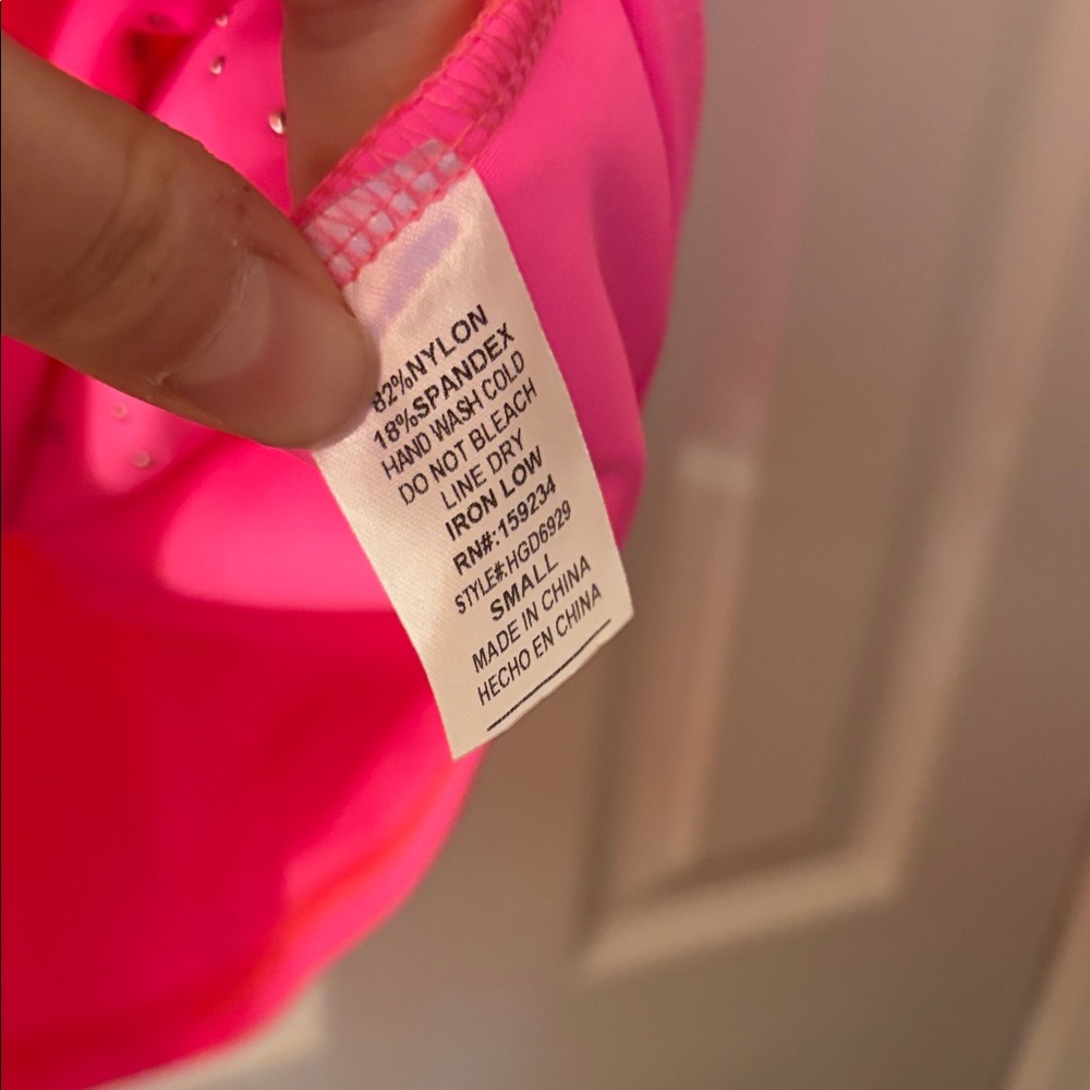 NWT Hot & Delicious Pink Studded Dress - Picture 6 of 7
